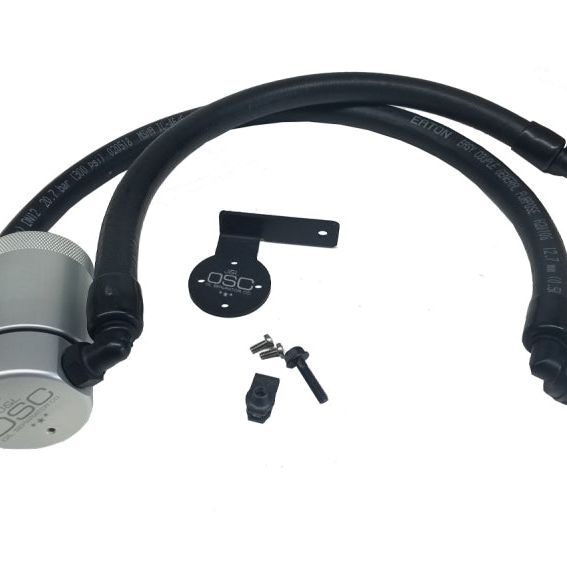 J&L 11-17 Ford F-150 5.0L / 11-14 Ford F-150 6.2L Driver Side Oil Separator 3.0 - Clear Anodized-tuningsupply.com