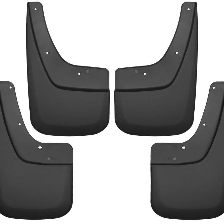 Husky Liners 14-17 GMC Sierra 1500 / 15-16 Sierra 2500 HD Front and Rear Mud Guards - Black-tuningsupply.com