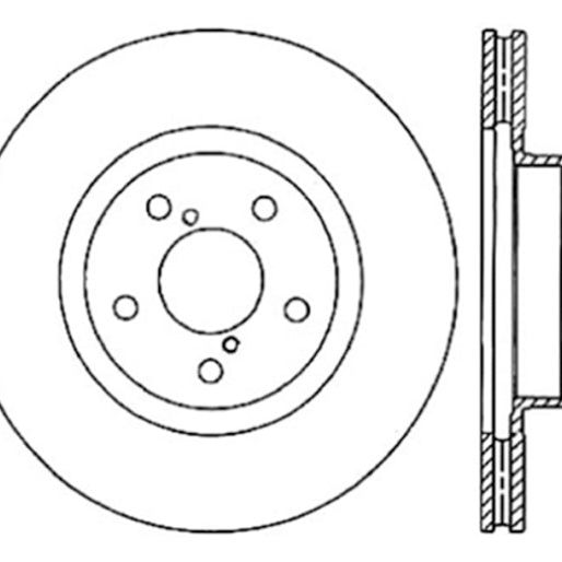 StopTech Slotted & Drilled Sport Brake Rotor-Brake Rotors - Slot & Drilled-Stoptech-STO127.47021R-SMINKpower Performance Parts