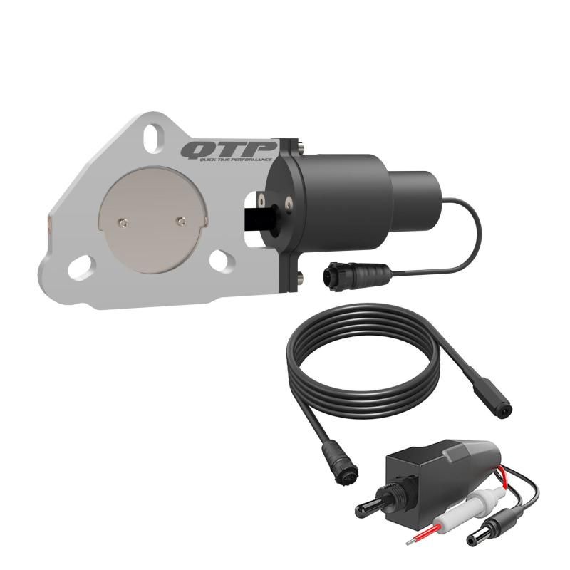 QTP 2.25in Bolt-On QTEC Electric Cutout Valve - Single-Exhaust Cutouts-QTP-QTPQTEC225-SMINKpower Performance Parts