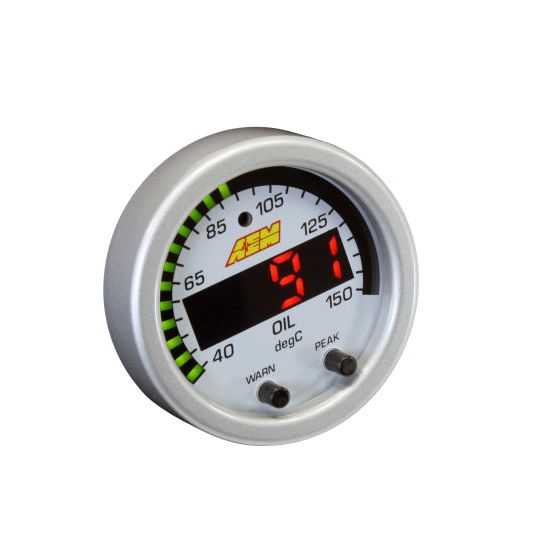 AEM X-Series Temperature 100-300F Gauge Kit (ONLY Black Bezel and Water Temp. Faceplate)-tuningsupply.com