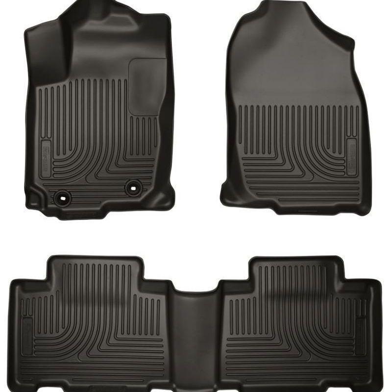 Husky Liners 15 Toyota Corolla Weatherbeater Black Front & 2nd Seat Floor Liners-tuningsupply.com