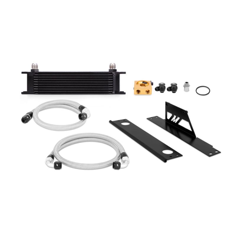 Mishimoto 02-05 Subaru WRX/STi Thermostatic Oil Cooler Kit - Black-tuningsupply.com