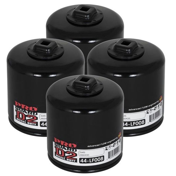 aFe Pro GUARD D2 Oil Filter 93-11 Ford Gas Trucks V8 4.6L/5.4L/5.8L (4 Pack)-tuningsupply.com