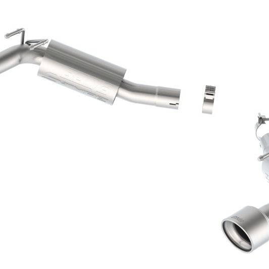 Borla 14-15 Camaro SS 6.2L V8 RWD Single Split Rr Exit S-Type Exhaust (rear section only)-tuningsupply.com