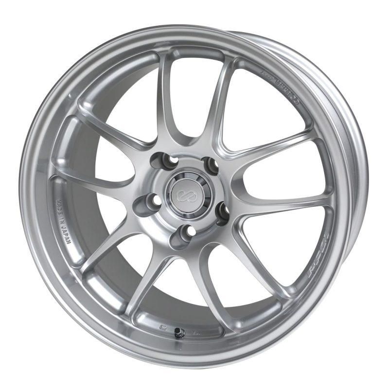 Enkei PF01 17x8 5x114.3 50mm offset Silver Wheel 05-10 Subaru STI-tuningsupply.com