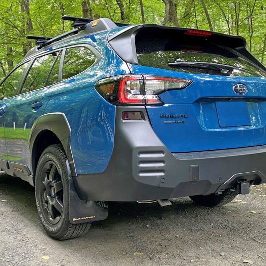 Rally Armor 2022 Subaru Outback Wilderness Black Mud Flap Grey Logo - SMINKpower Performance Parts RALMF76-UR-BLK/GRY Rally Armor