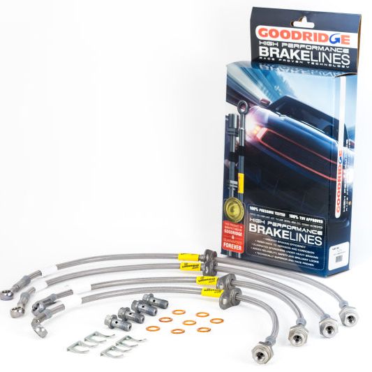 Goodridge 10-15 Chevrolet Camaro Stainless Steel Brake Line Kit-tuningsupply.com