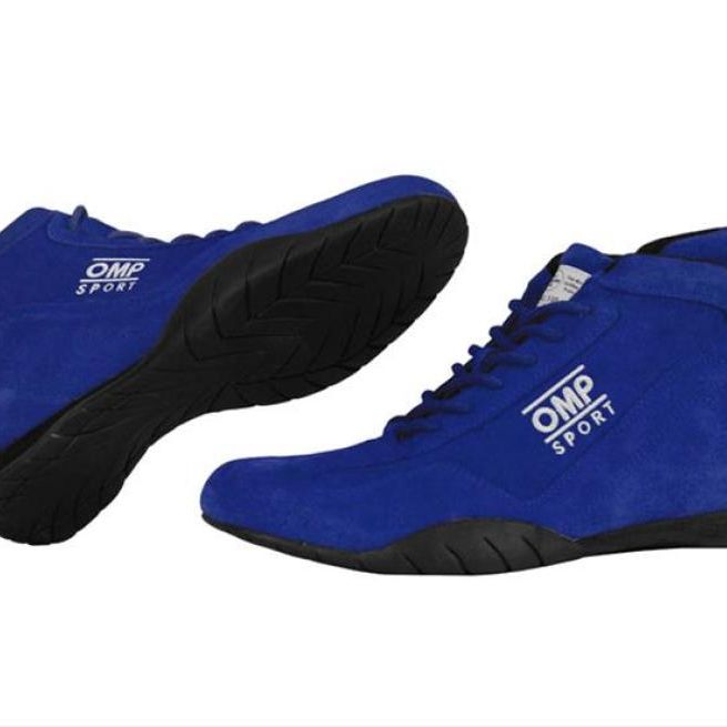 OMP Os 50 Shoes - Size 8.5 (Blue)-tuningsupply.com