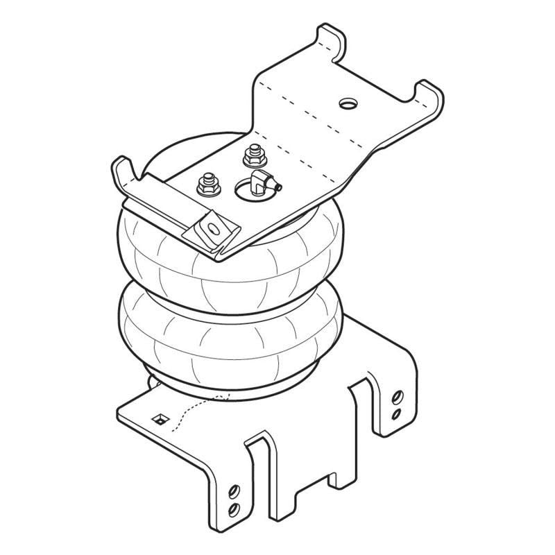 Firestone Ride-Rite Air Helper Spring Kit Rear 04-15 Nissan Titan 2WD/4WD (W217602355)-tuningsupply.com