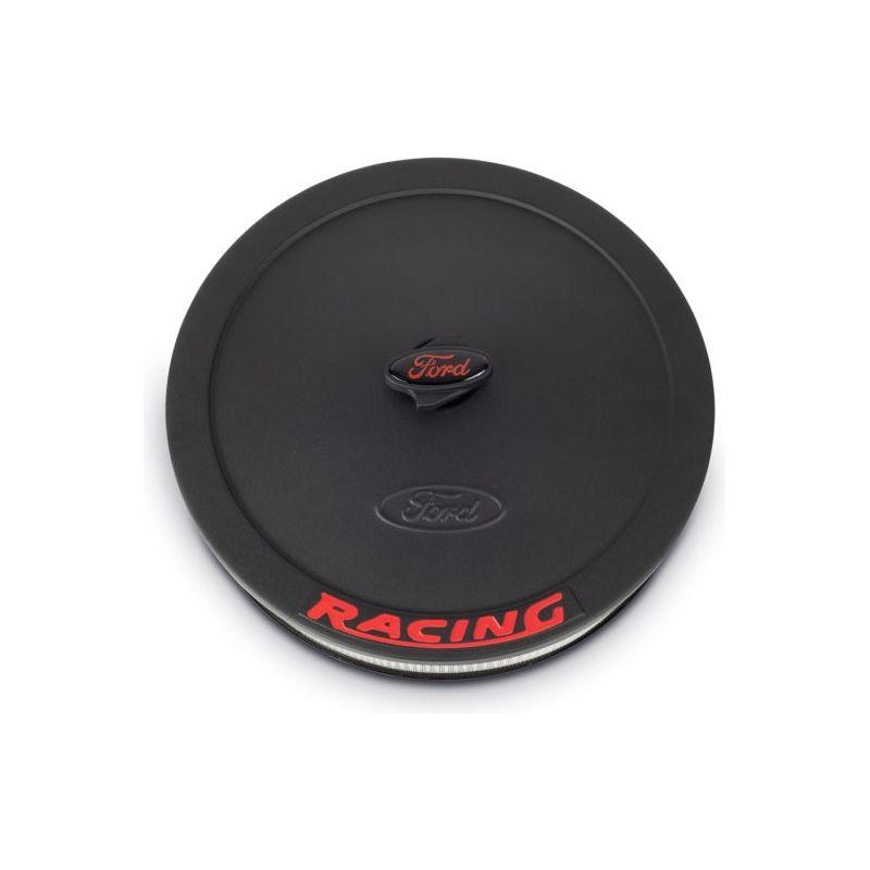 Ford Racing Air Cleaner Kit - Black Crinkle Finish w/ Red Emblem-tuningsupply.com