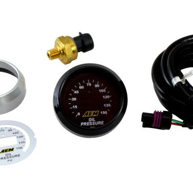 AEM 52mm Oil Pressure 150psi Digital Gauge-tuningsupply.com