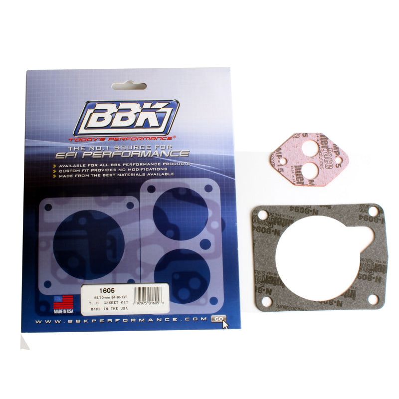 BBK 94-95 Mustang 5.0 65 70mm Throttle Body Gasket Kit-tuningsupply.com