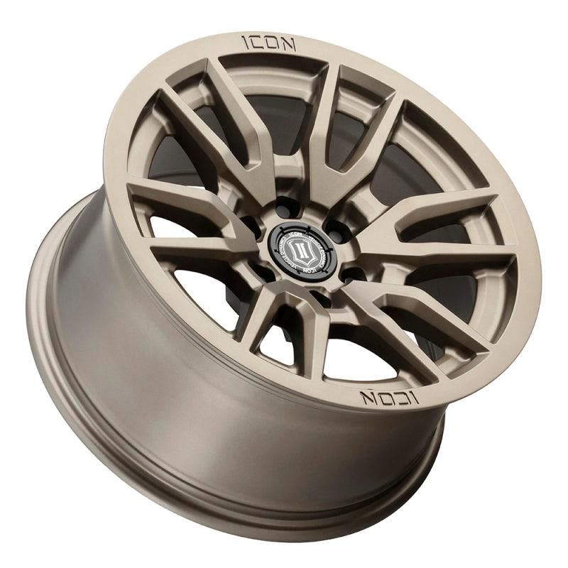 ICON Vector 6 17x8.5 6x5.5 0mm Offset 4.75in BS 106.1mm Bore Bronze Wheel-tuningsupply.com