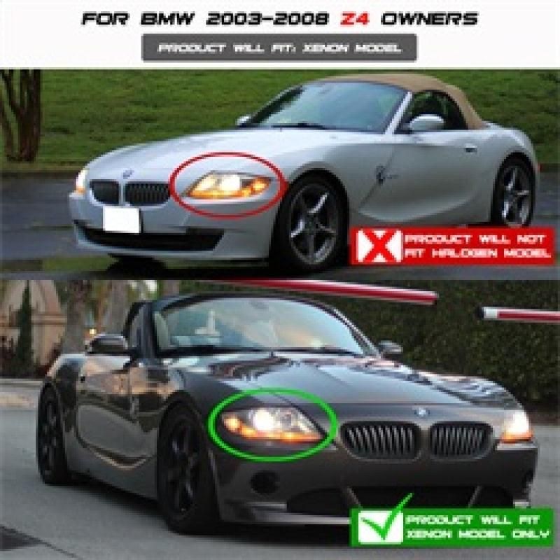 Spyder BMW Z4 03-08 Projector Headlights Xenon/HID Model Only - LED Halo Black PRO-YD-BMWZ403-HID-BK - SMINKpower Performance Parts SPY5029676 SPYDER