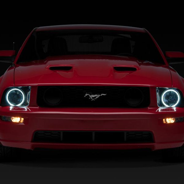 Raxiom 05-09 Ford Mustang GT V6 Axial Series CCFL Halo Projector Headlight- Blk Housing (Smkd Lens) - SMINKpower Performance Parts RAX49121 Raxiom