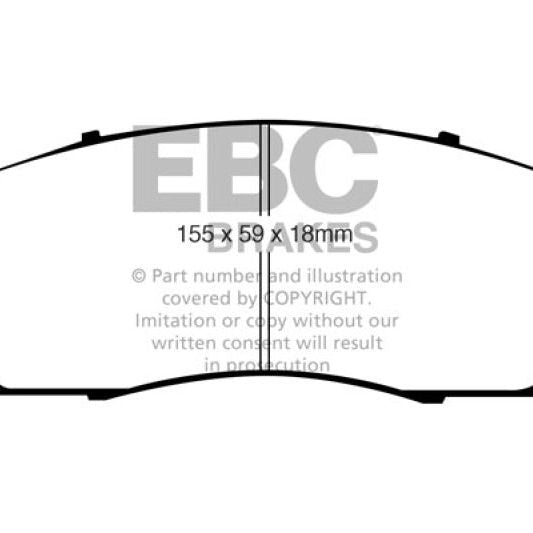 EBC 07-09 Acura RDX 2.3 Turbo Ultimax2 Front Brake Pads-tuningsupply.com