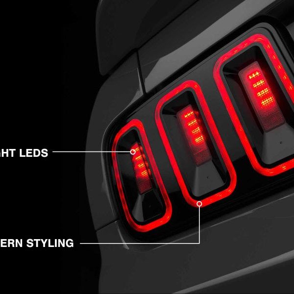 Raxiom 05-09 Ford Mustang Gen5 Tail Lights- Black Housing (Smoked Lens) - SMINKpower Performance Parts RAX49169 Raxiom