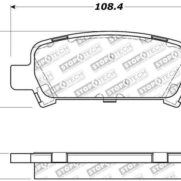 StopTech Performance 02-03 WRX Rear Brake Pads-Brake Pads - Performance-Stoptech-STO309.07700-SMINKpower Performance Parts