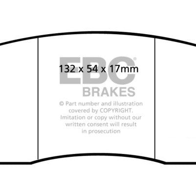 EBC 90-00 Aston Martin Vantage 5.3 (Twin Supercharged)(AP) Bluestuff Front Brake Pads-tuningsupply.com