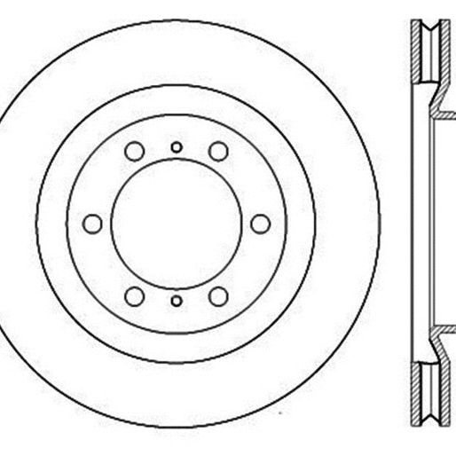 StopTech Slotted & Drilled Sport Brake Rotor-Brake Rotors - Slot & Drilled-Stoptech-STO127.44174L-SMINKpower Performance Parts