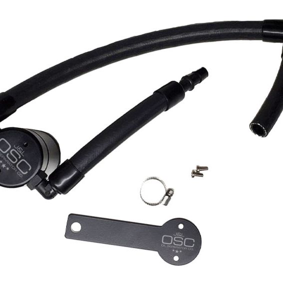 J&L 18-22 Kia Stinger GT 3.3TT Passenger Side Oil Separator 3.0 - Black Anodized-tuningsupply.com