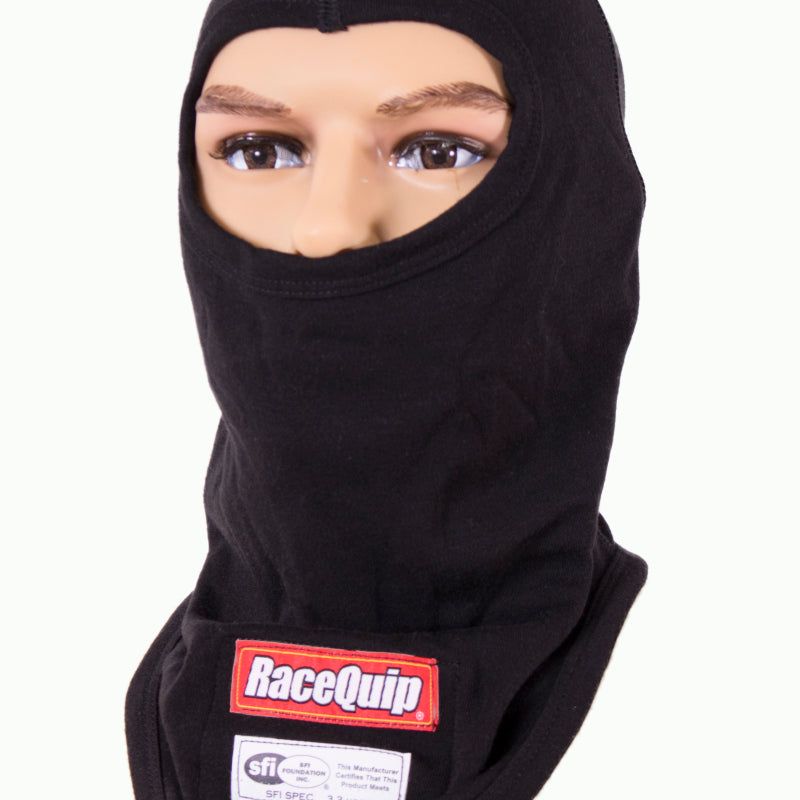 RaceQuip Black SFI 3.3 Fr Single Layer Hood-Fire Safety-Racequip-RQP433991-SMINKpower Performance Parts