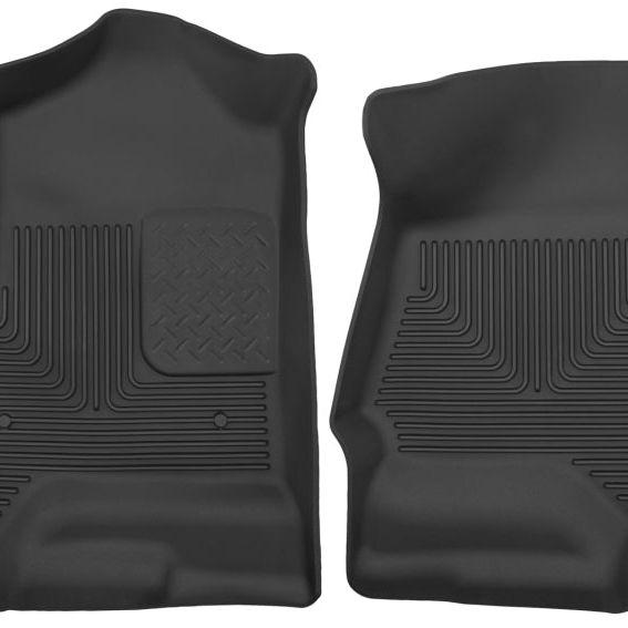 Husky Liners 14 Chevrolet Silverado 1500 / GMC Sierra 1500 X-Act Contour Black Front Floor Liners-tuningsupply.com