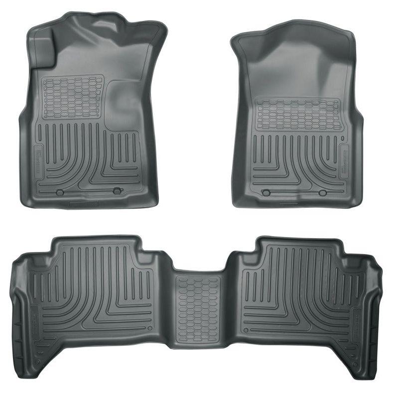 Husky Liners 05-13 Toyota Tacoma WeatherBeater Combo Grey Floor Liners-tuningsupply.com