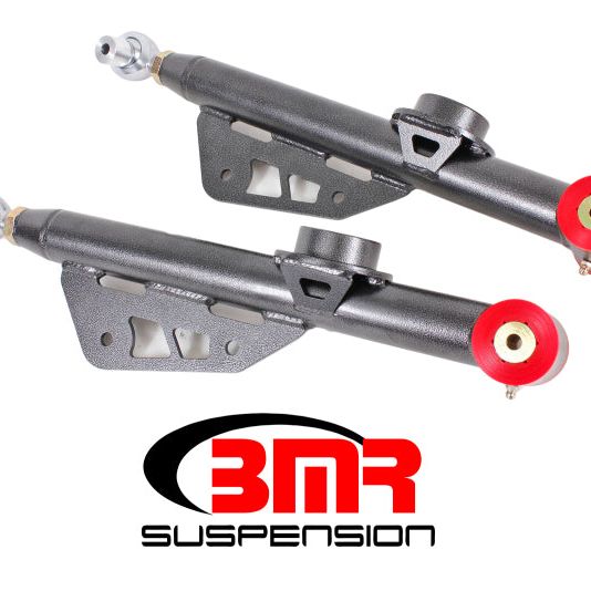 BMR 79-98 Fox Mustang Single Adj. Lower Control Arms / Rod End (Polyurethane) - Black Hammertone-tuningsupply.com