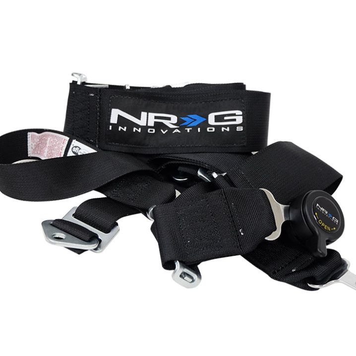 NRG SFI 16.1 5PT 3in. Seat Belt Harness / Cam Lock - Black-Seat Belts & Harnesses-NRG-NRGSBH-RS5PCBK-SMINKpower Performance Parts