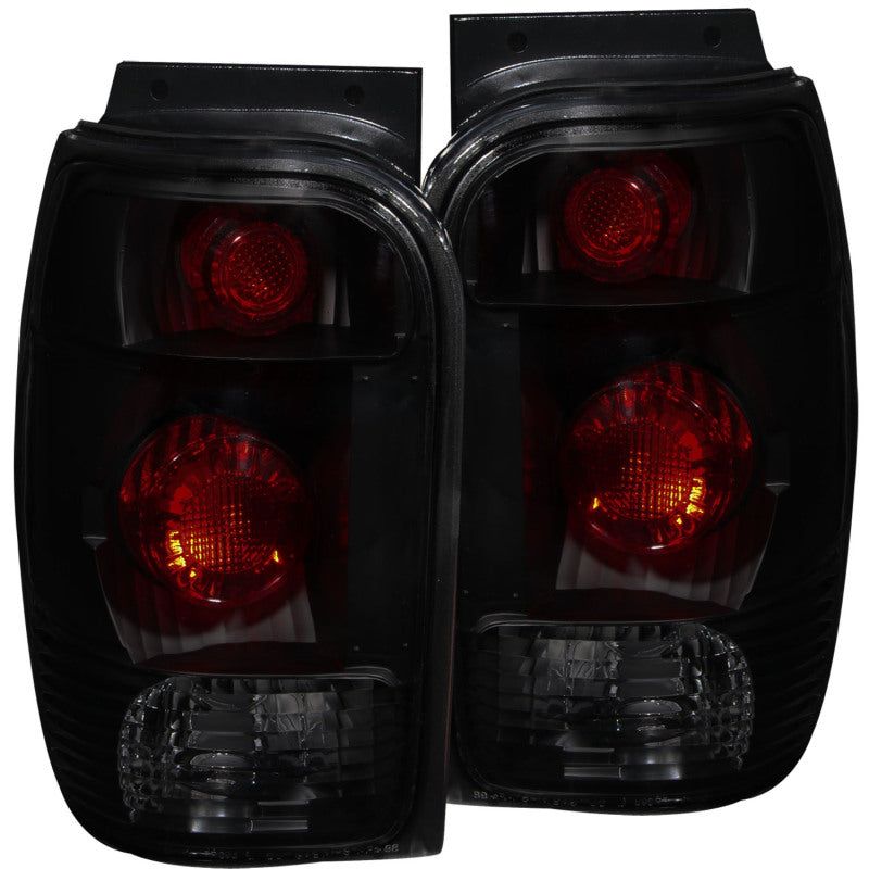 ANZO 1998-2001 Ford Explorer Taillights Dark Smoke-tuningsupply.com