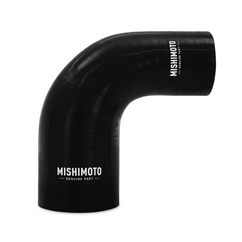 Mishimoto Silicone Reducer Coupler 90 Degree 2.5in to 3.25in - Black-tuningsupply.com