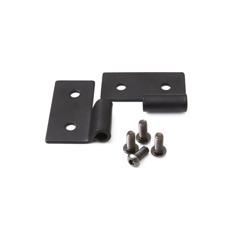 Rampage 1976-1983 Jeep CJ5 Lower Door Hinge Brackets - Black-Doors-Rampage-RAM7607-SMINKpower Performance Parts