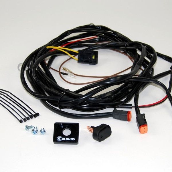 KC HiLiTES Wiring Harness for (2) Lights w/2-Pin Deutsch Connectors (110w Max Total)-tuningsupply.com