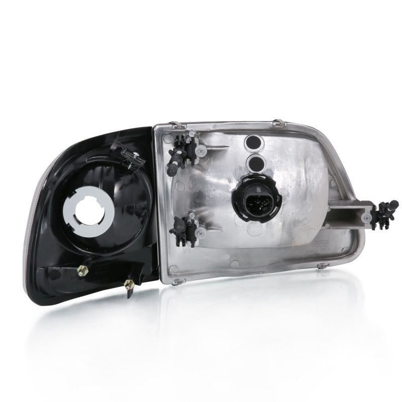 ANZO 1997-2003 Ford F-150 Crystal Headlight G2 Clear With Parking Light-tuningsupply.com