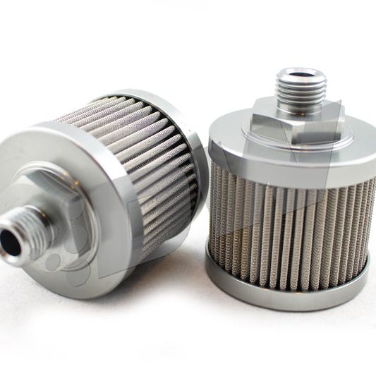 DeatschWerks Stainless Steel 6AN 100 Micron Universal Fuel Pump Pre-Filter-tuningsupply.com