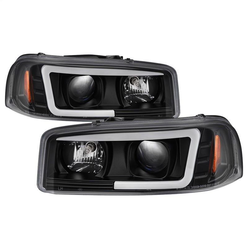 Spyder GMC Sierra 1500/2500/3500 99-06 V2 Projector Headlights - DRL - Black PRO-YD-CDE00V2-LB-BK-Headlights-SPYDER-SPY5084521-SMINKpower Performance Parts