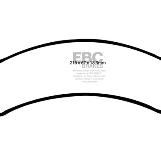 EBC 01-05 Cadillac Deville 4.6 HD Yellowstuff Front Brake Pads-tuningsupply.com