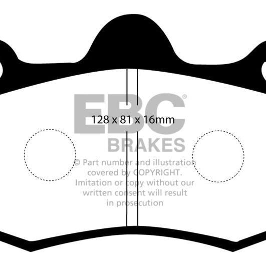 EBC 11+ Mclaren MP4-12C 3.8 Twin Turbo Bluestuff Rear Brake Pads-tuningsupply.com