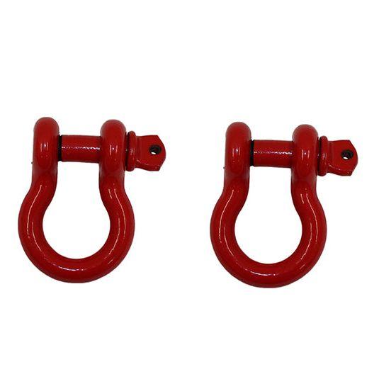 Fishbone Offroad D Ring 3/4In Red 2 Piece Set-tuningsupply.com