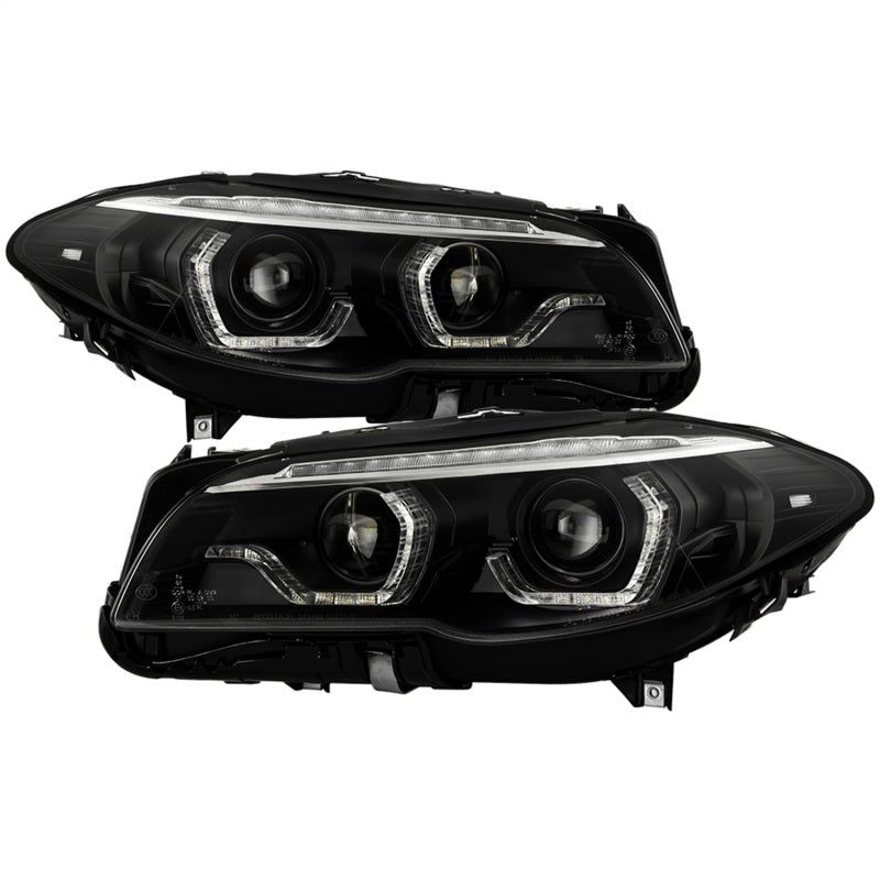 Spyder BMW 5 Series F10 11-13 Xenon/HID AFS Projector Headlights - Black PRO-YD-BMWF10HIDAFS-SEQ-BK - SMINKpower Performance Parts SPY5088208 SPYDER