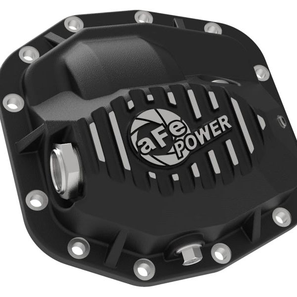 aFe Pro Series Front Differential Cover Black 2018+ Jeep Wrangler (JL) V6 3.6L (Dana M186)-tuningsupply.com