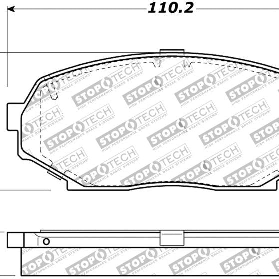 StopTech Street Touring 90-93 Mazda Miata Front Brake Pads D525-Brake Pads - OE-Stoptech-STO308.05250-SMINKpower Performance Parts