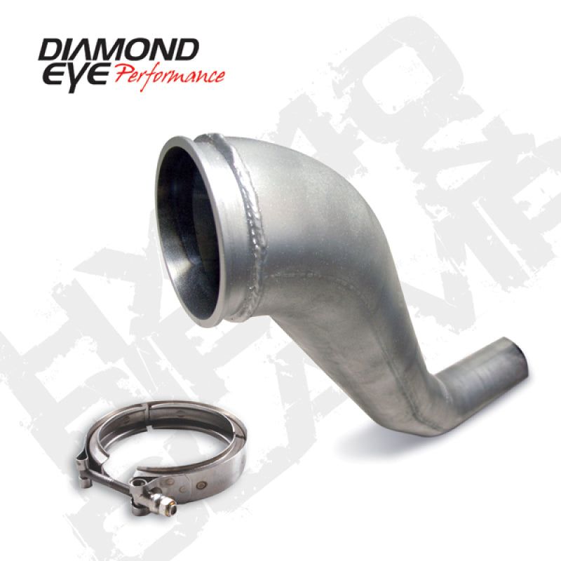 Diamond Eye KIT 4in DWNP HX40 TURBO-DIRECT FLANGE W/ V-Band CLAMP AL DODGE 94-02-tuningsupply.com