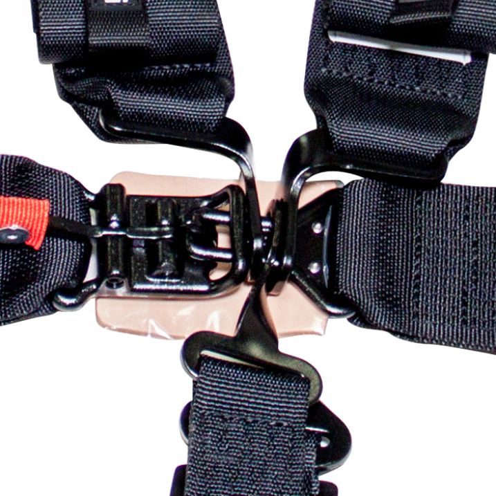 NRG SFI 16.1 5PT 3in. Seat Belt Harness / Latch Link - Black-tuningsupply.com