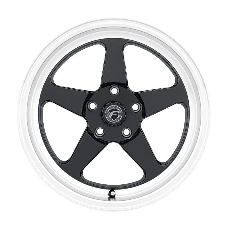 Forgestar D5 Drag 18x5.0 / 5x115 BP / ET-37 / 1.5in BS Gloss Black Wheel-tuningsupply.com