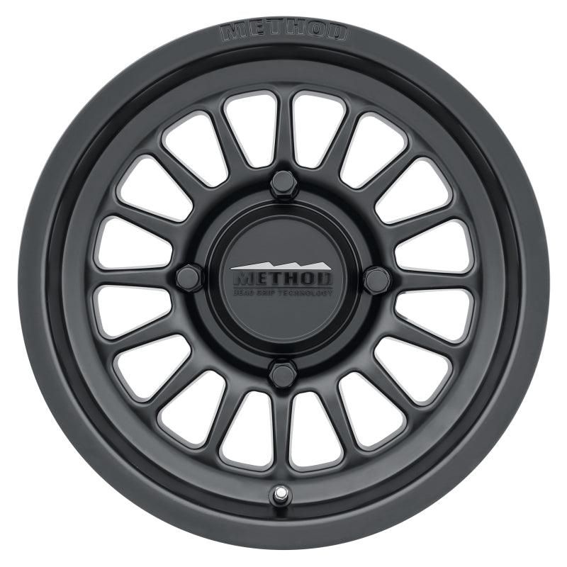 Method MR411 Bead Grip 14x7 / 4+3/13mm Offset / 4x156 / 132mm CB Matte Black Wheel-tuningsupply.com