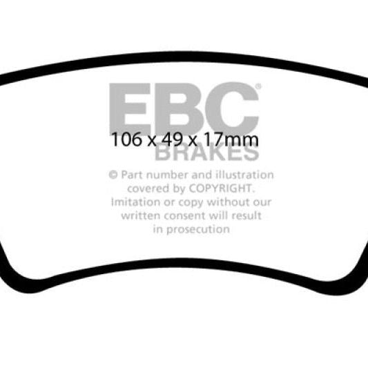 

EBC DP41934R - EBCDP41934R - EBC 13-15 Land Rover LR2 2.0 Turbo Yellowstuff Rear Brake Pads - Shipped in Europe - Tuningsupply.com
