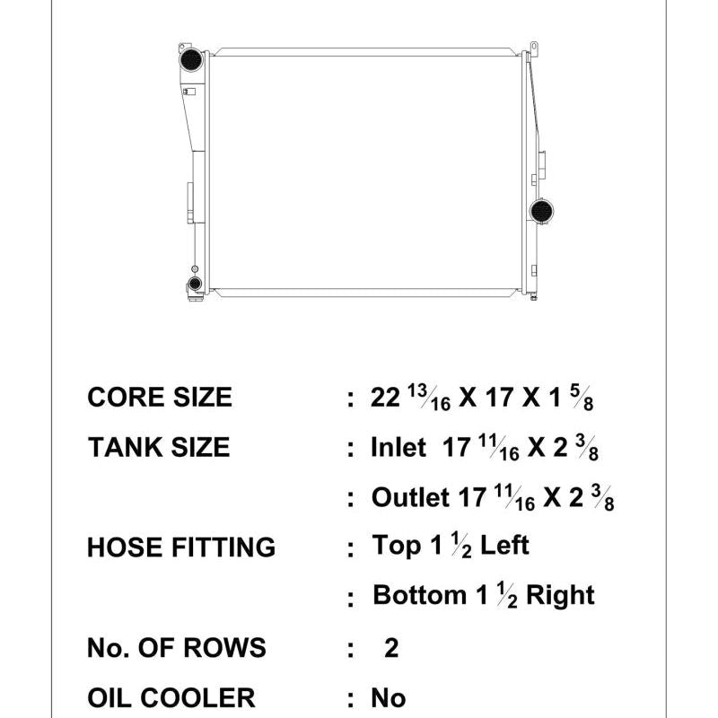 CSF 99-06 BMW 323i / 99-05 BMW 325i / 99-06 BMW 328i / 99-05 BMW 330i / 03-05 BMW Z4 Radiator-tuningsupply.com